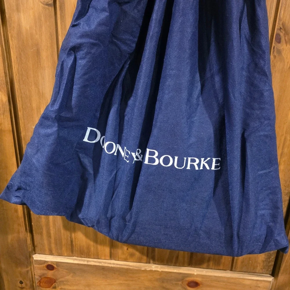 Dooney & Bourke Hobo Bag Women Large Blue Excellent Monogram Quilted Canvas